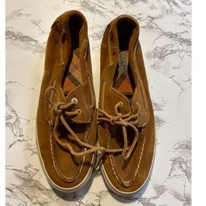Sperry Topsider - Bahama Boat Shoes Cognac Suede